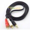 DJ Computer Audio Cable Sound Card Mixer Connection jack 3.5 to RCA to 3.5 1.5mt Headphone plug Tos plug pin jack